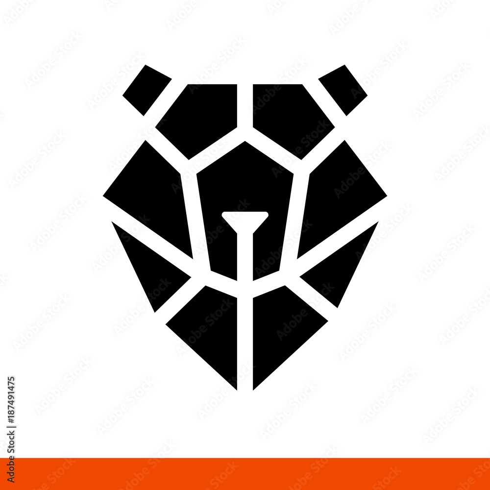 Minimalist bear from triangles Minimalist bear from triangles
