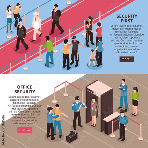 Security Horizontal Banners Set