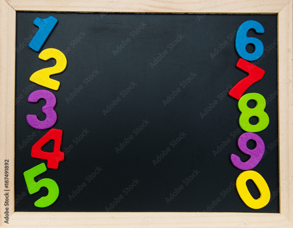 colorful wooden numbers colorful wooden numbers