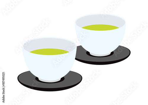 お茶　イラスト