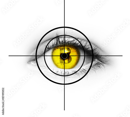 Coin im Auge