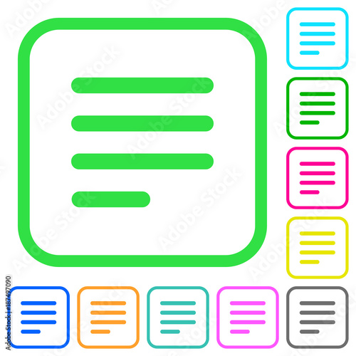 Text align justify last row left vivid colored flat icons