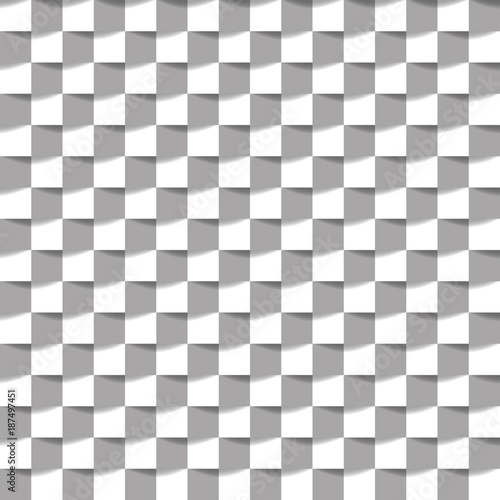 Seamless gray abstract pattern. Geometric background of square.