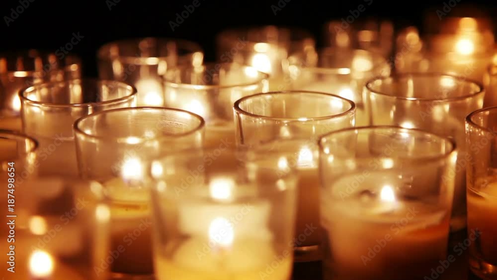 Votive candles Macro Background Votive candles Macro Background