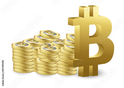 Bitcoin crypto currency stick graph chart of stock market investment trading, Bullish point, Bearish point