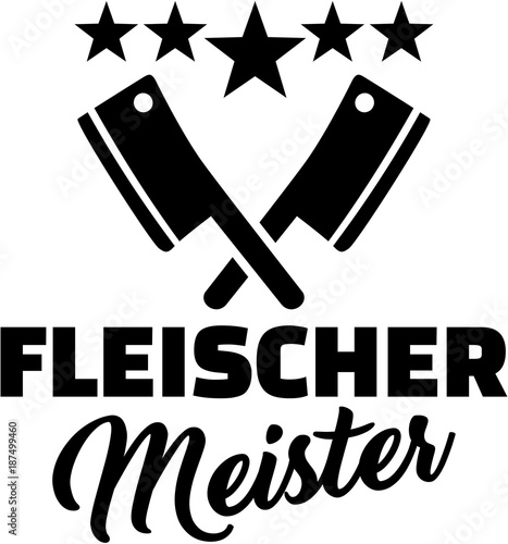Master butcher with butcher knifes german