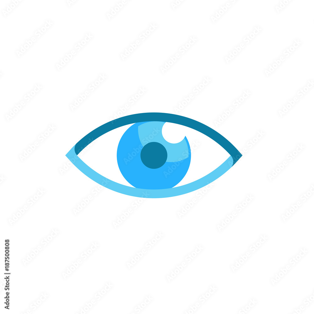 Blue Eye Logo and Illustration Blue Eye Logo and Illustration