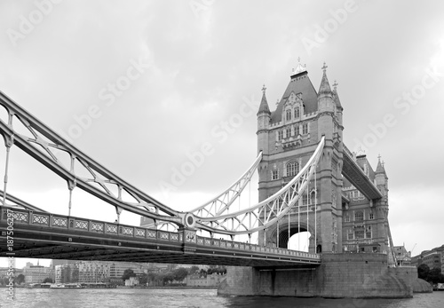 Tower Bridge is a London bridge, located on the River Thames.