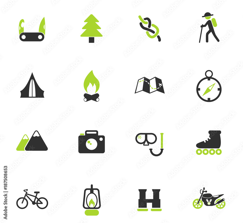 active recreation icon set active recreation icon set