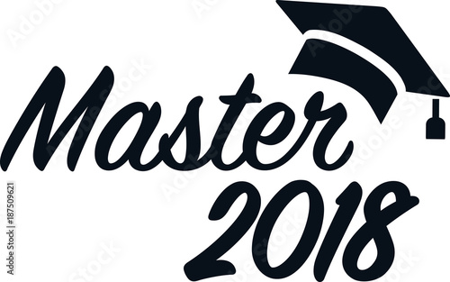 Master 2018 with mortarboard