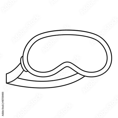 Sleeping mask icon, outline style