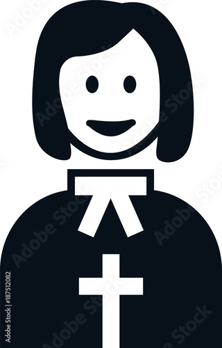Pastor female pictogram