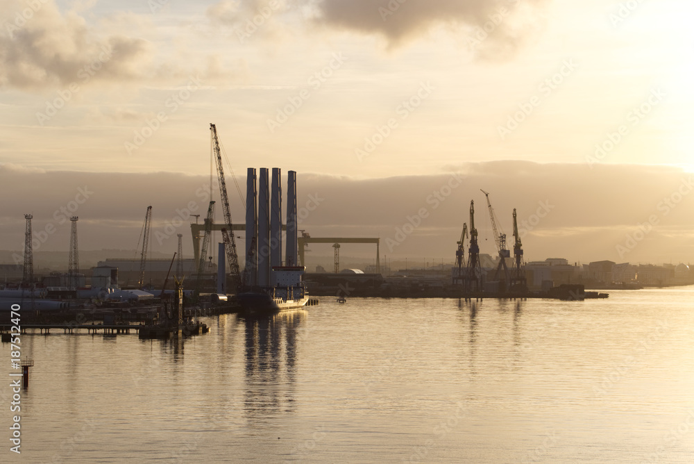 Fototapeta premium Belfast Harbour area 