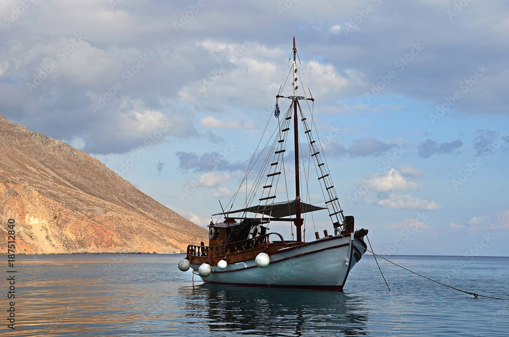 Segelboot auf Kreta