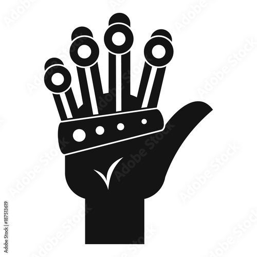 Vr manipulator icon, simple style