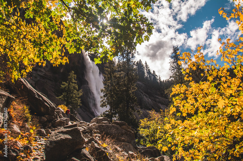 Mist Trail in Autumn, Yosemite National Park photo