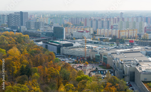 Image of view on modern residental areas of Bratislava