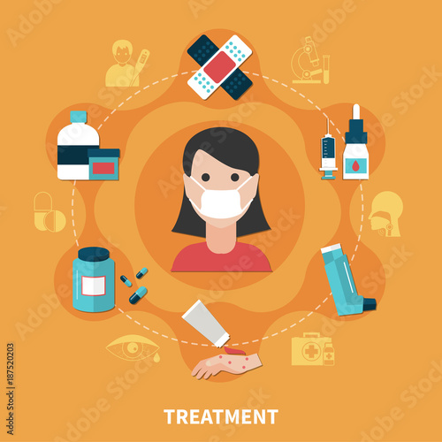 FLat Allergy Concept
