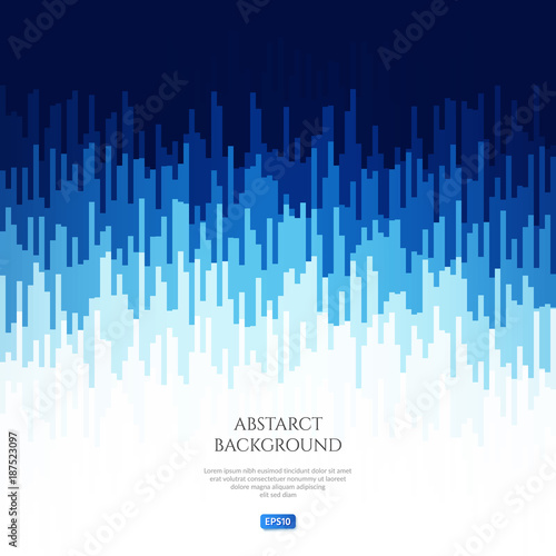 Abstract image with geometrical patterns. Change the level of the audio signal. Sound vibrations.