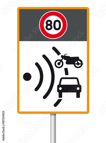Panneau Contrôle Radar 80 Km/h