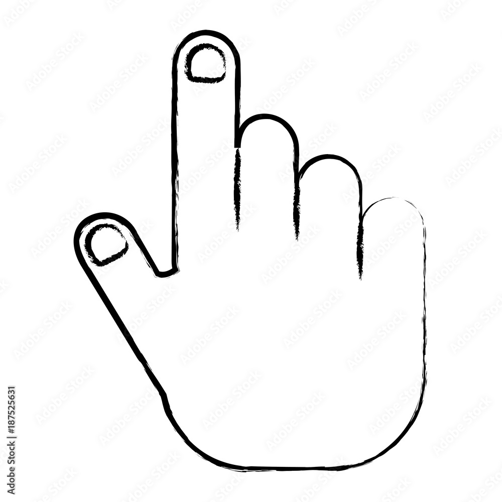Obraz premium hand pointing icon image