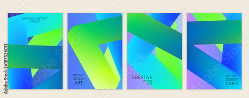 Creative modern cover template 3d liquid fluid color shape