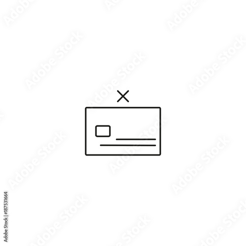 no credit card icon