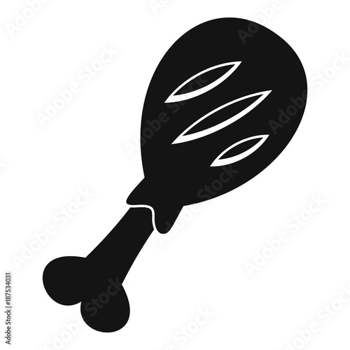 Leg of pork icon, simple style