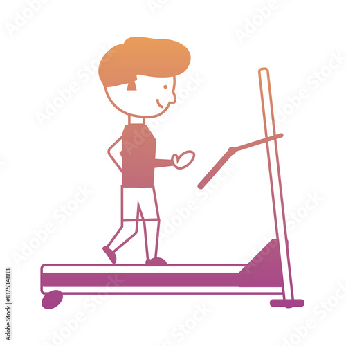 man on a treadmill