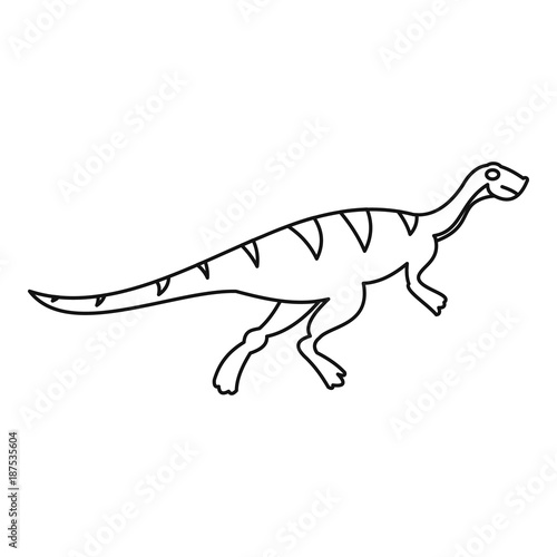 Gallimimus icon, outline style