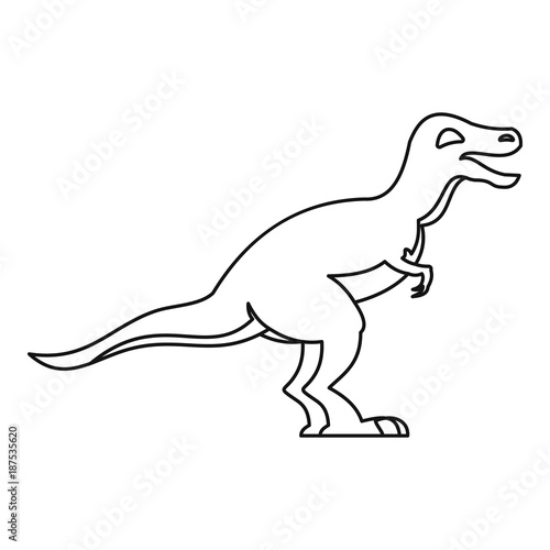 Theropod icon  outline style