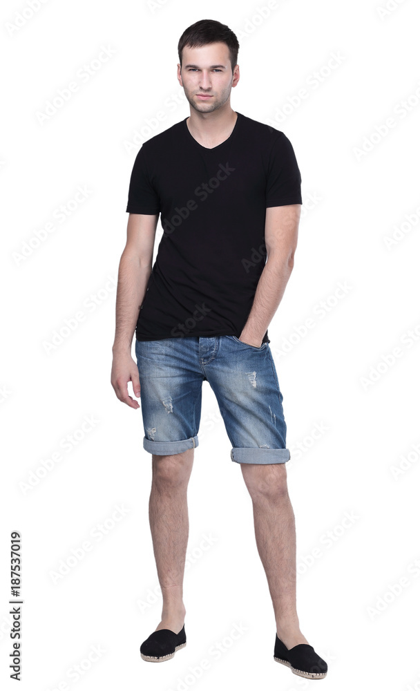 Young handsome guy posing casually isolated on white Young handsome guy posing casually isolated on white