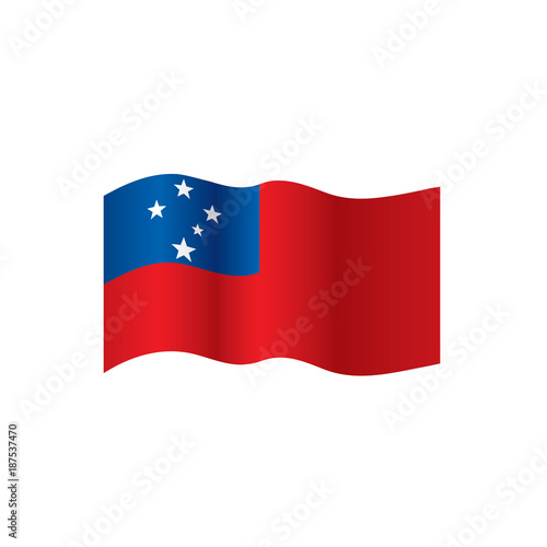 Free Download Samoa flag, vector illustration - GFXLoad