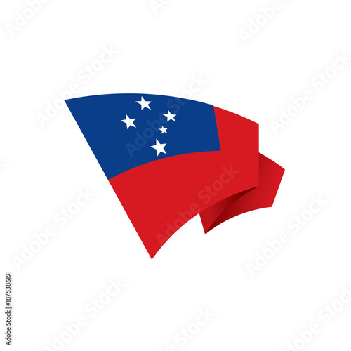 Free Download Samoa flag, vector illustration - GFXLoad
