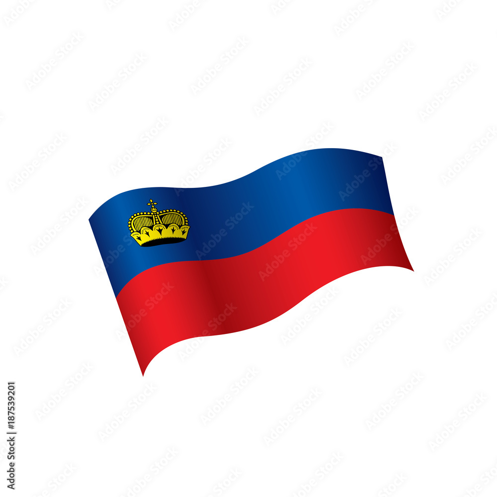 liechtenstein flag, vector illustration liechtenstein flag, vector illustration