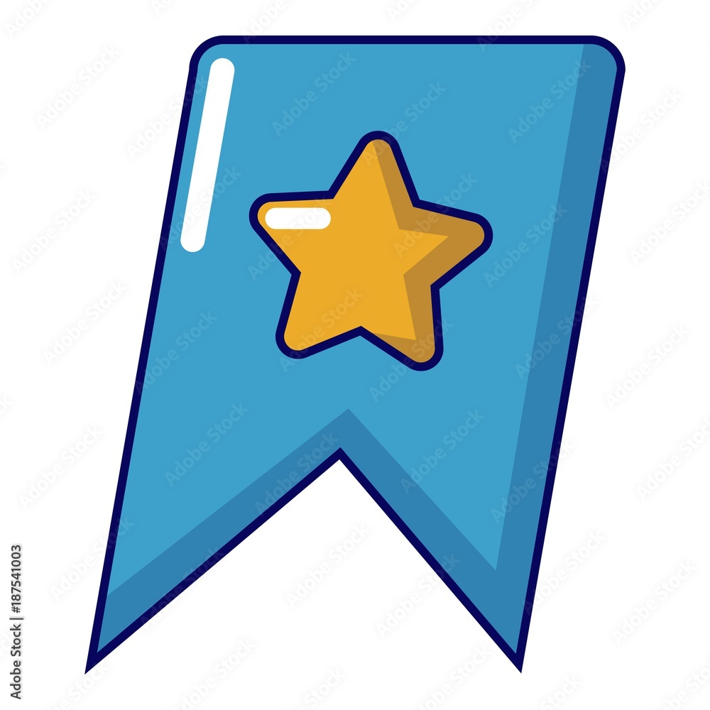 Bookmark browser icon, cartoon style Bookmark browser icon, cartoon style