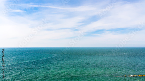 panoramic view English channel from Cap Gris-Nez