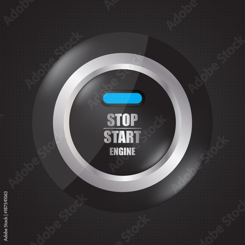 special stop-start engine button photo