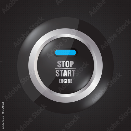 special stop-start engine button