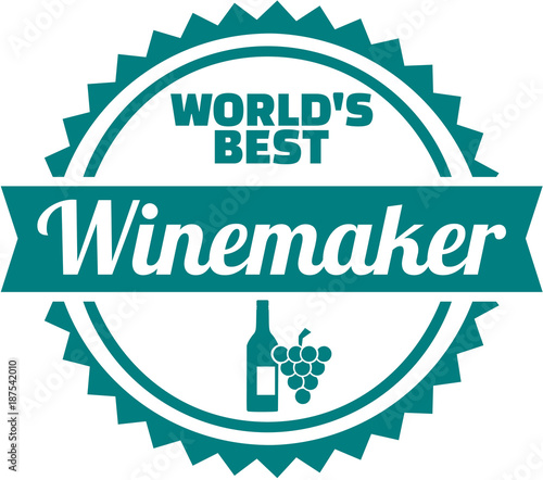 Worlds best winemaker emblem