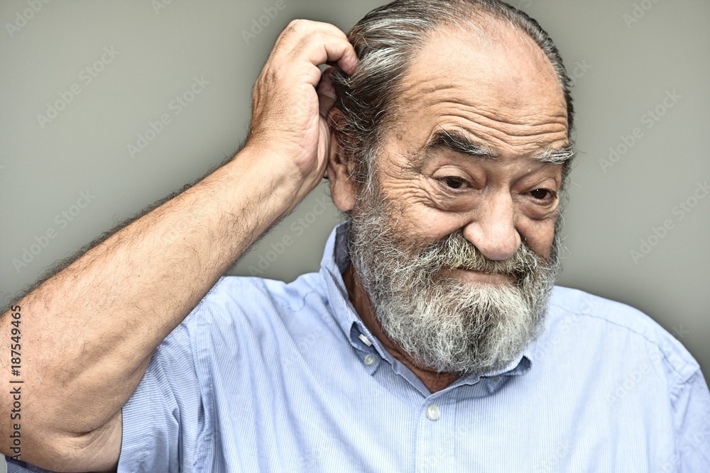 Fototapeta premium Retired Male And Confusion