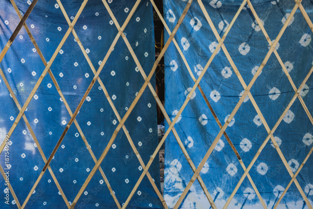 Shibori indigo fabric Shibori indigo fabric