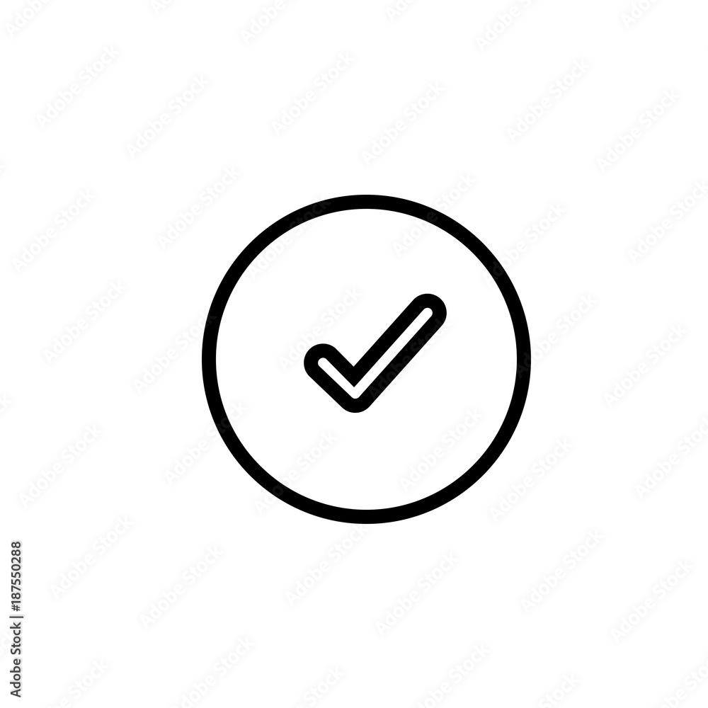 Ok Check Approved Icon Vector Ok Check Approved Icon Vector