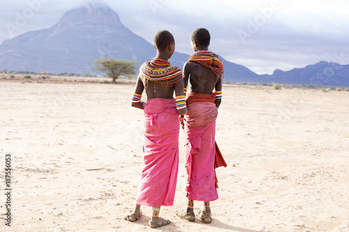 Two girls from Rendille Tribe. photo