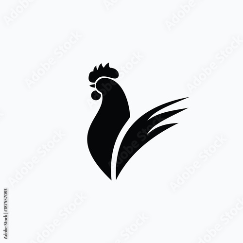Fotografie, Obraz Rooster Logo Vector Template Design
