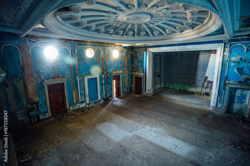 Old abandoned winter theater  Gagra  Abkhazia