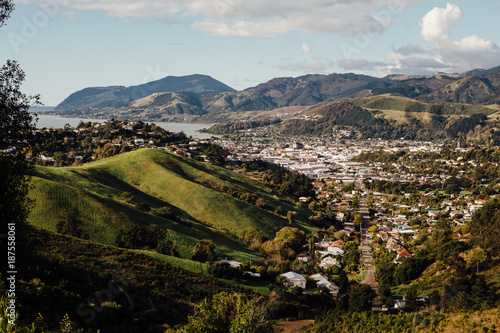 View of city of Nelson, New Zealand photo