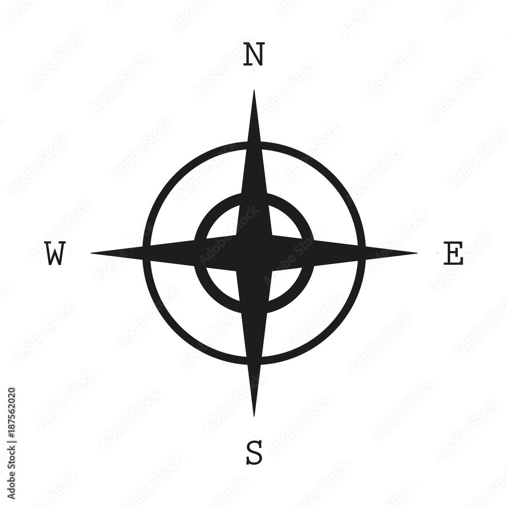 Compass icon isolated on white background Compass icon isolated on white background