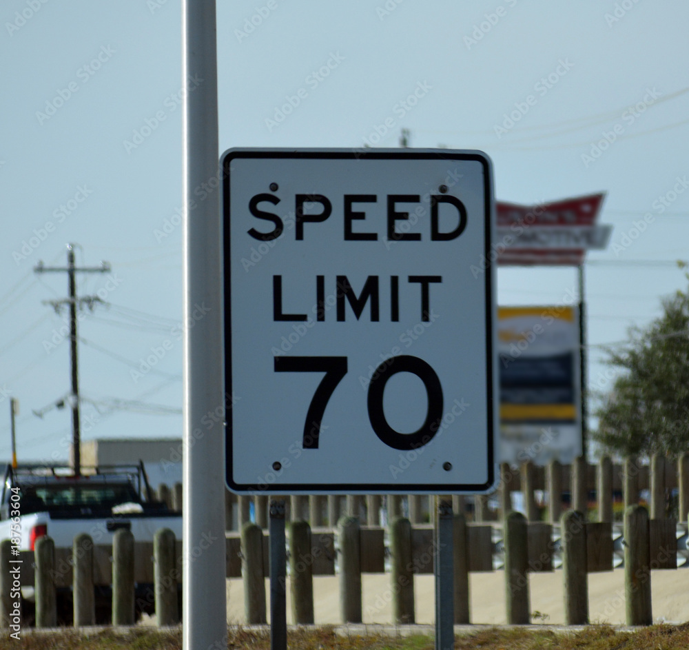 Speed Limit 70 Sign/70 MPH Speed Sign Stock Photo | Adobe Stock