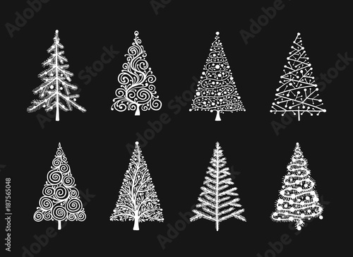 Christmas tree, collection for your design